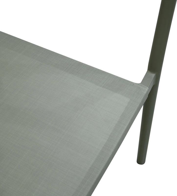 Karrige alumini me krahë e grumbullueshme me kornizë kafe-textilene-pe rattan 56x63x82cm