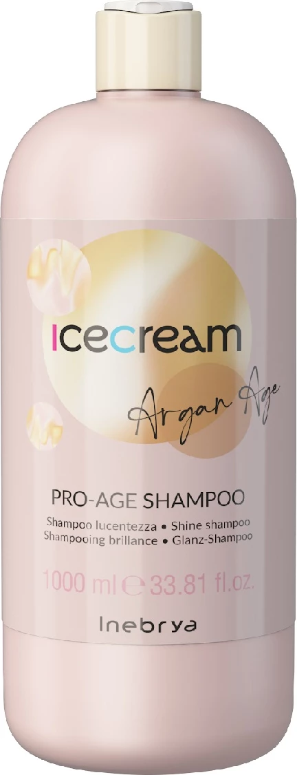 Shampon për femra Inebrya Ice Cream Argan Age Shine-Enhancing, 1000ml