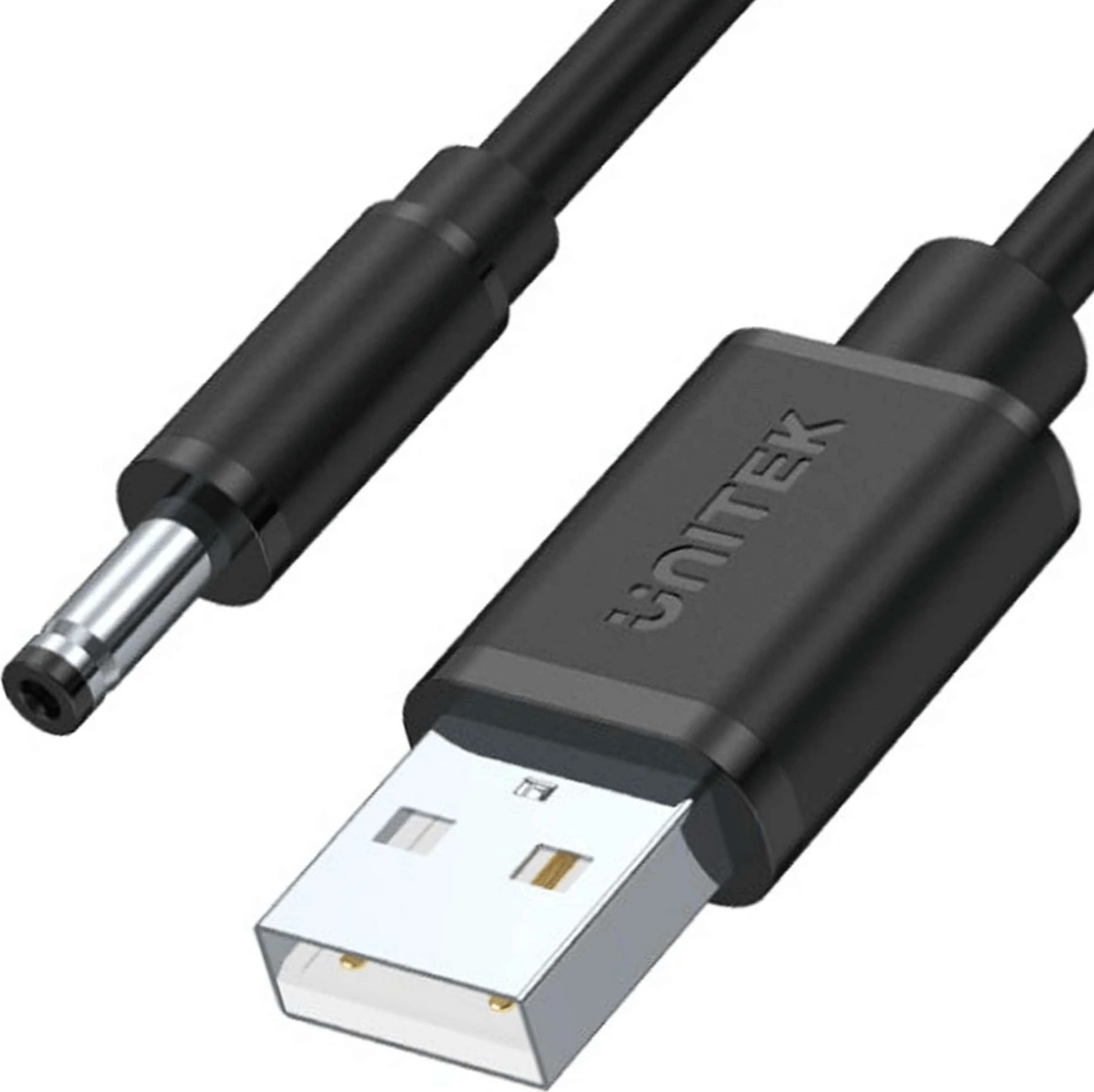 Kabllo USB-A në DC 3.5 mm Unitek Y-C495BK 1 m 5V/3A (15 W) 3.5x1.35 mm e zezë