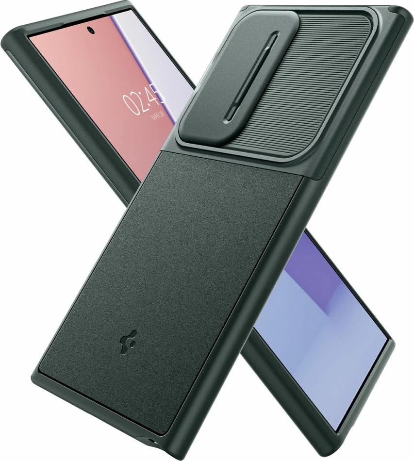Mbështjellës Spigen Optik Armor për Samsung Galaxy S24 Ultra, Gjelbër e errët