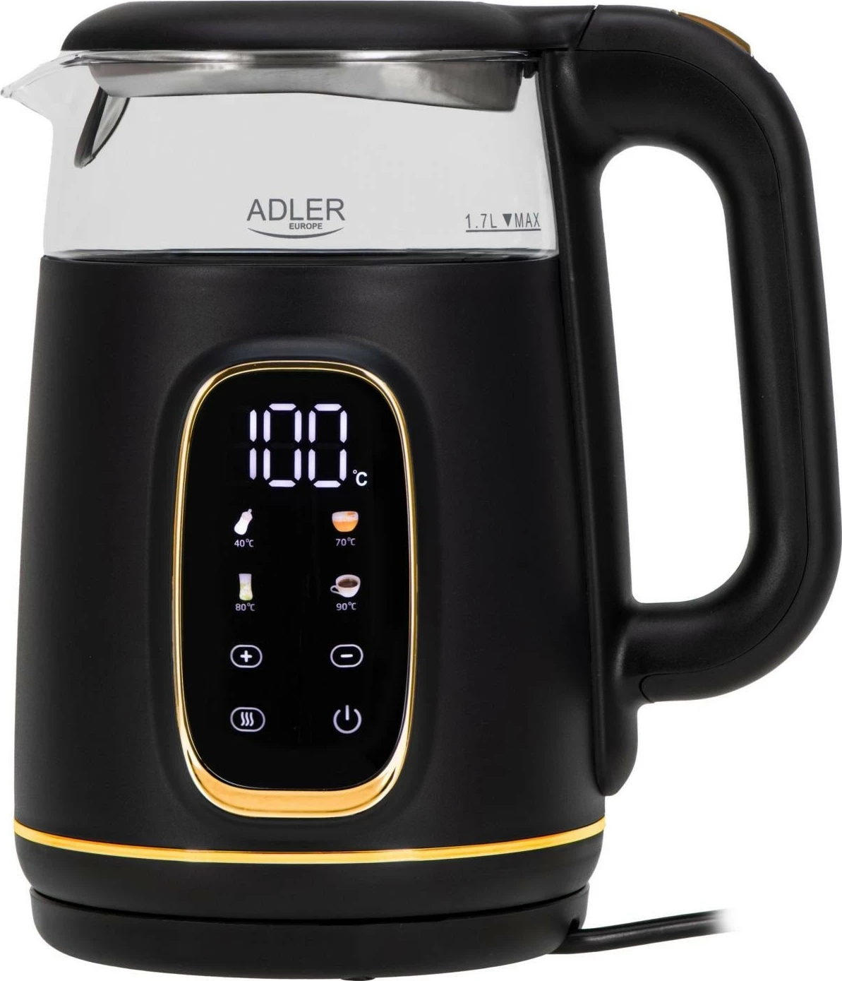 Çajnik elektrik Adler AD 1305, 1.7L, 2200W, zi-ari