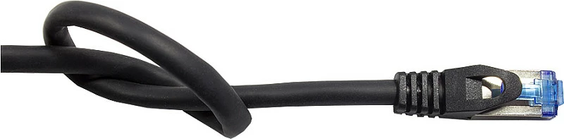 Kabllo rrjeti GoodConnections Cat6A SmartFLEX HF, RJ45-RJ45, 7.5m, S/FTP, 10GbE, e zezë