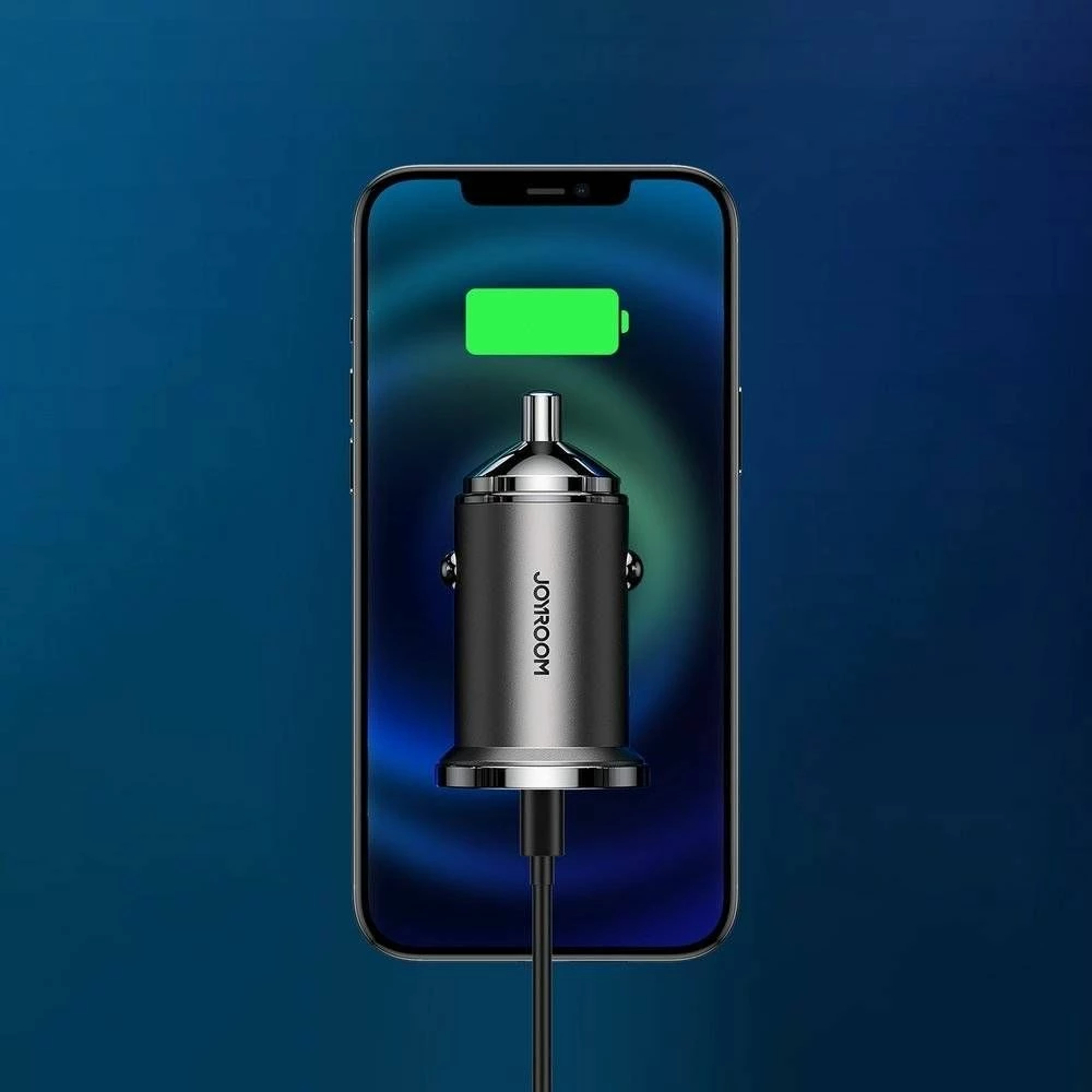 Karikues veture Joyroom C-A35 45W 5A, 1x USB-A + 1x USB-C, gri