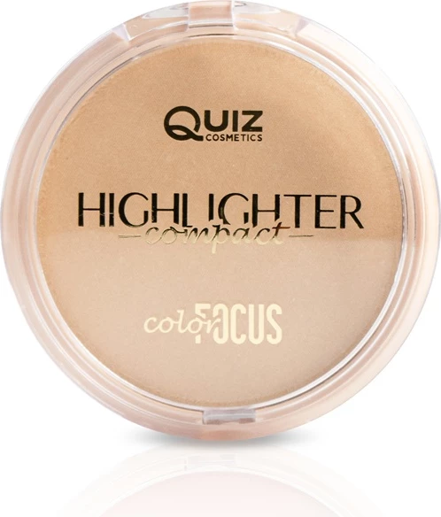 Puder highlighter për femra Quiz Cosmetics Color Focus N°02 Gold 10g