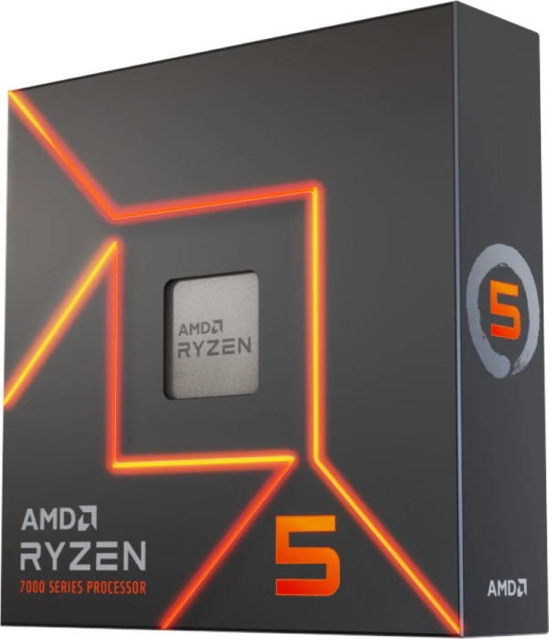 Procesor AMD Ryzen 5 7600X, Socket AM5, 6 bërthama/12 fije, 4.7-5.3GHz, grafikë e integrume Radeon, pa ftohës