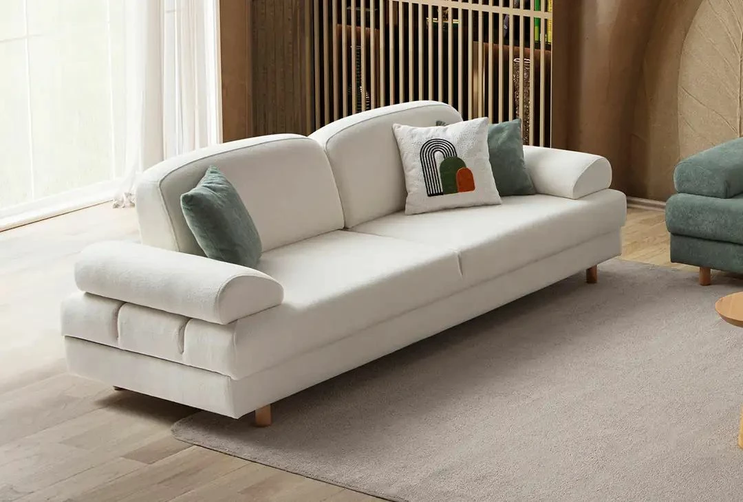 Divan-krevat treshe, Atelier del Sofa, Aries, i bardhë