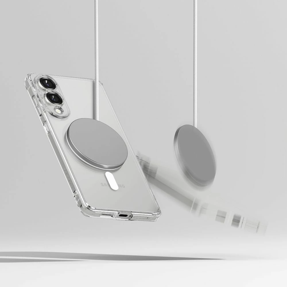 Mbështjellës Ringke Fusion Magnetic MagSafe për Samsung Galaxy S25 Edge, Transparent