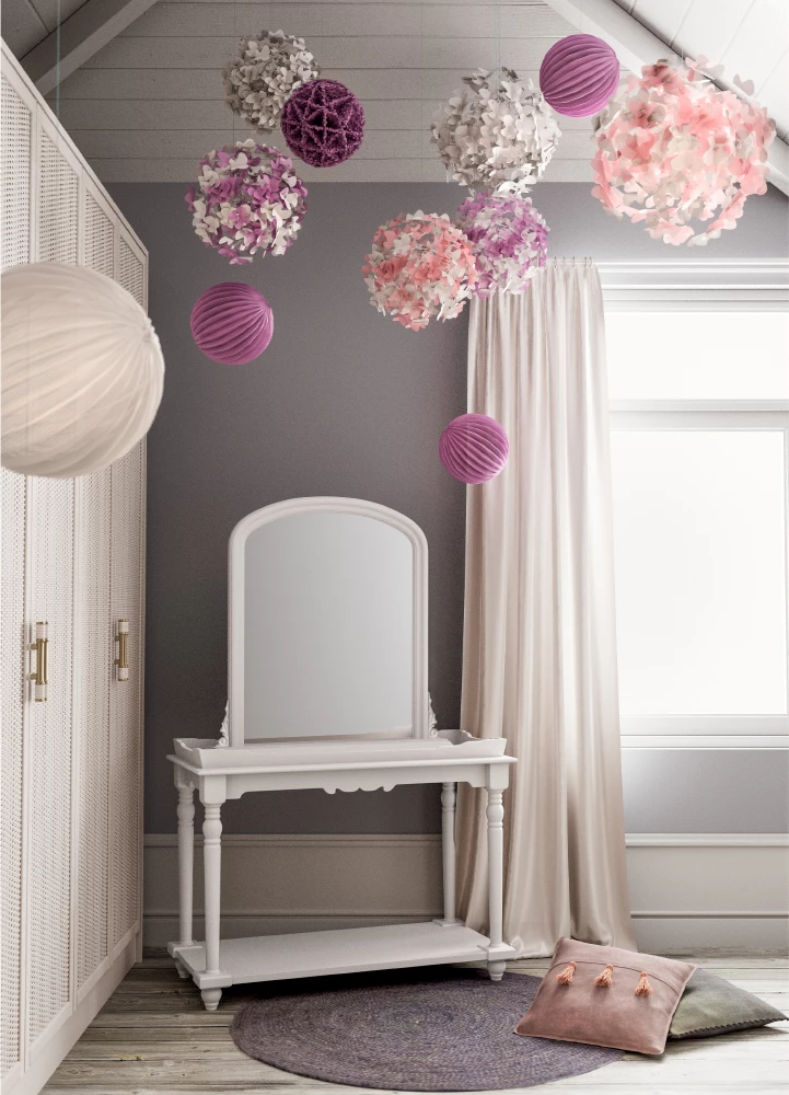 Qilim i rrumbullakët prej jute, ngjyrë kaltër, 120x120cm