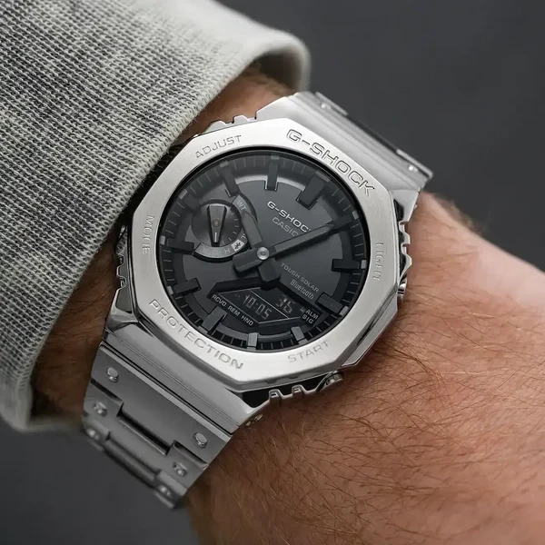 Orë dore G-SHOCK GM-B2100D-1A, e argjendtë/zezë