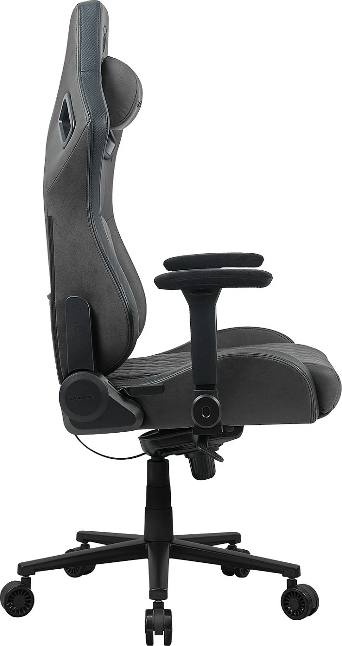 Karrige gaming Cougar Defensor S Jet Gray F, 150 kg, 4D armrests, pëlhurë, gri/zezë