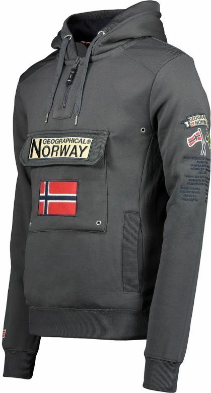Duks për meshkuj Geographical Norway GYMCLASS MEN CAMO 100, gri ushtarake