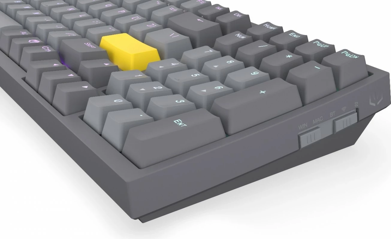Tastierë mekanike Endorfy Celeris 1800, RGB, wireless, 96%, gri