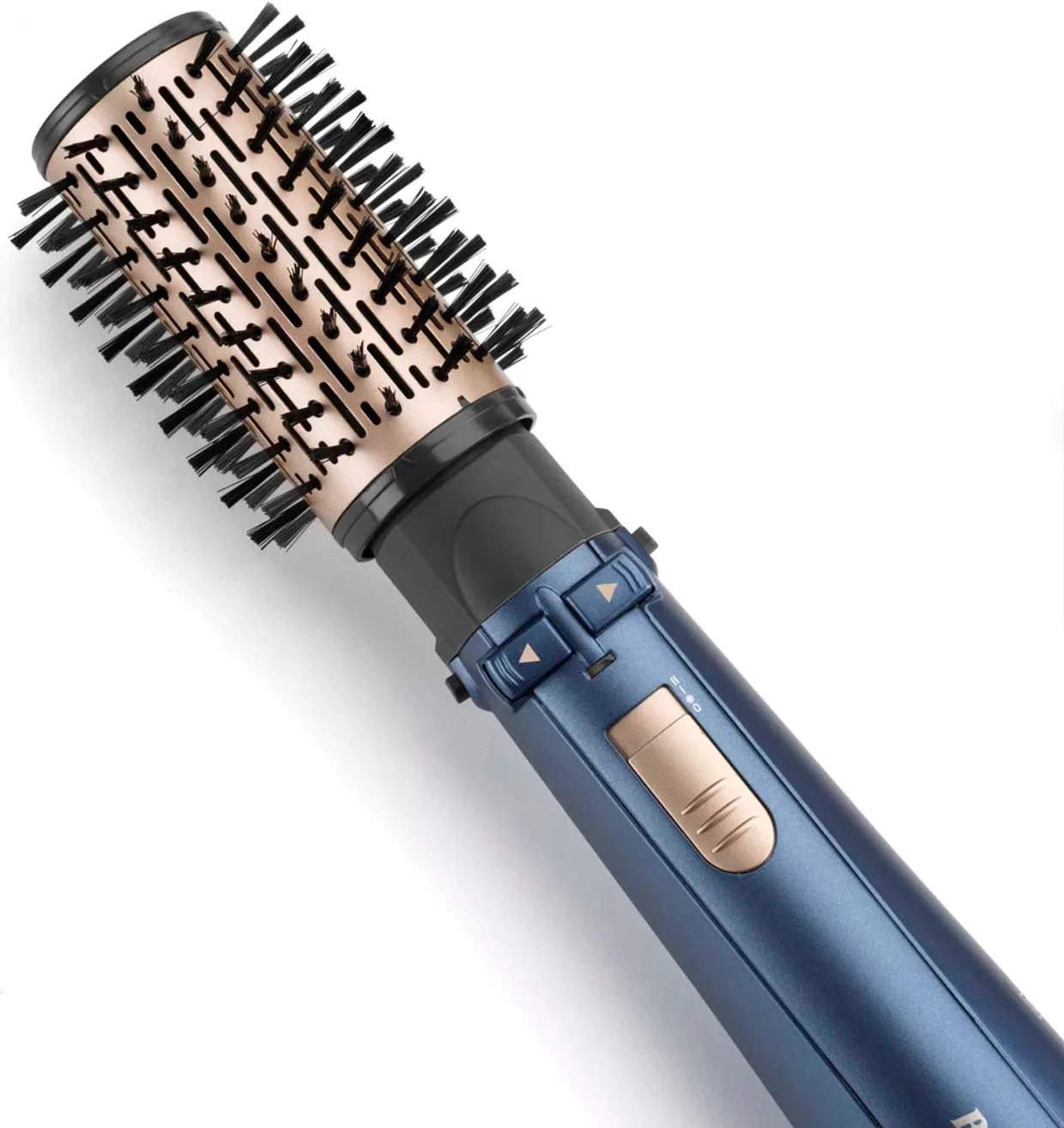 Brushë stiluese për flokë BaByliss AS965E, 1000W, 4 në 1, furçë 38 mm, jonizim, 2 temperatura + ajër i ftohtë, kabllo 2.2 m, blu, set me 4 koka