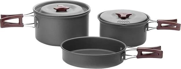 Set enësh gatimi Fire Maple FMC-202, 3 copë, alumini i anodizuar, gri