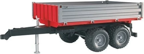 Rimorkio lodër BRUDER BR-02019, plastikë, 1:16, kuqe/argjendtë