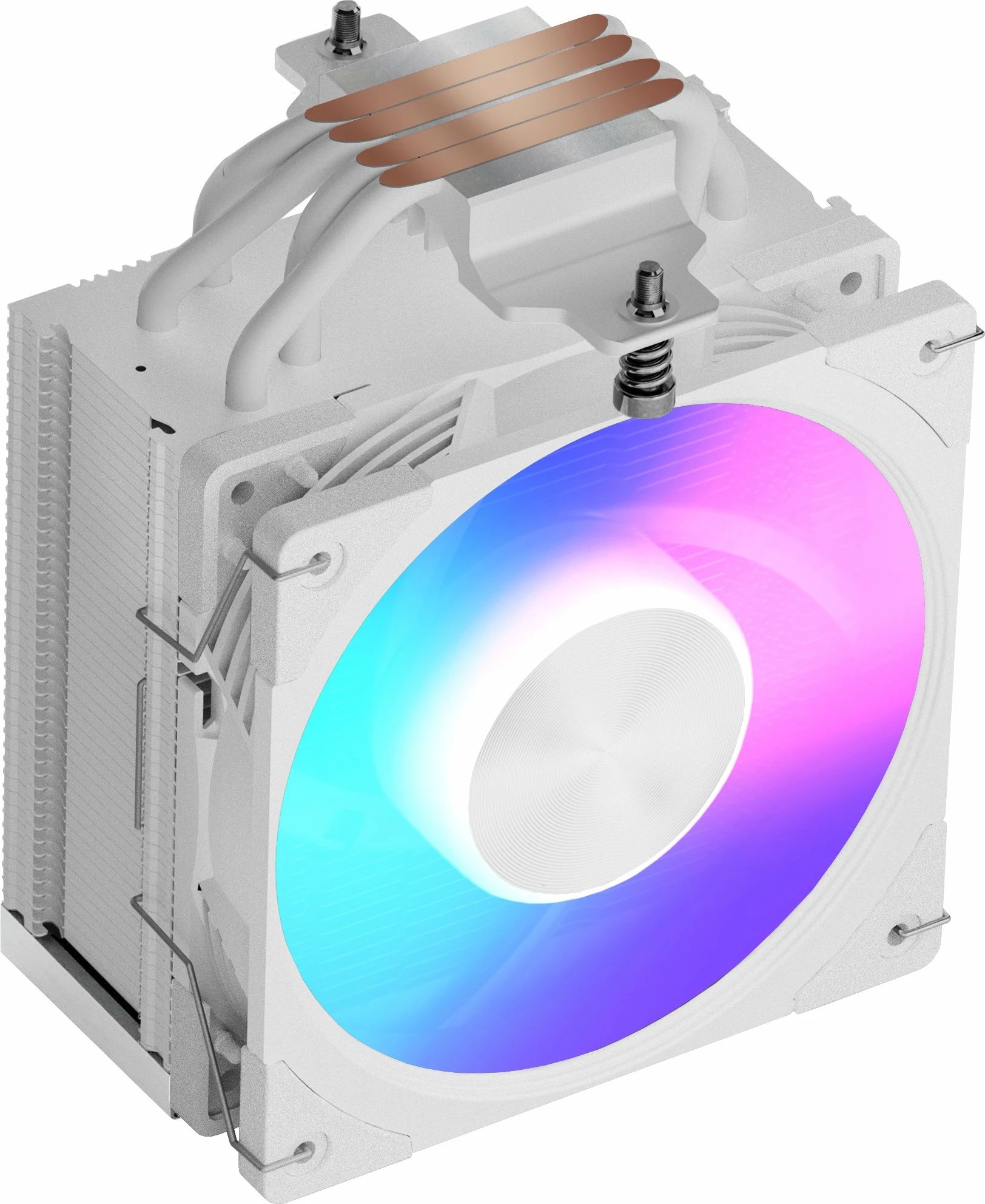 Ftohës CPU Modecom Volcano 0C T721 ARGB 120mm, 190W TDP, 4 heatpipes, PWM 2000rpm, i bardhë