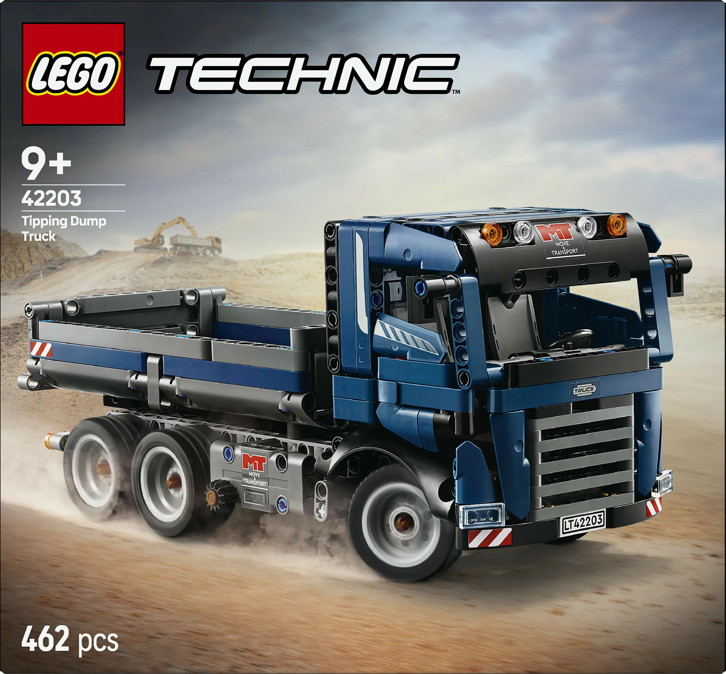 Set ndërtimi LEGO Technic Tipping Dump Truck, 462 pjesë, shumëngjyrësh