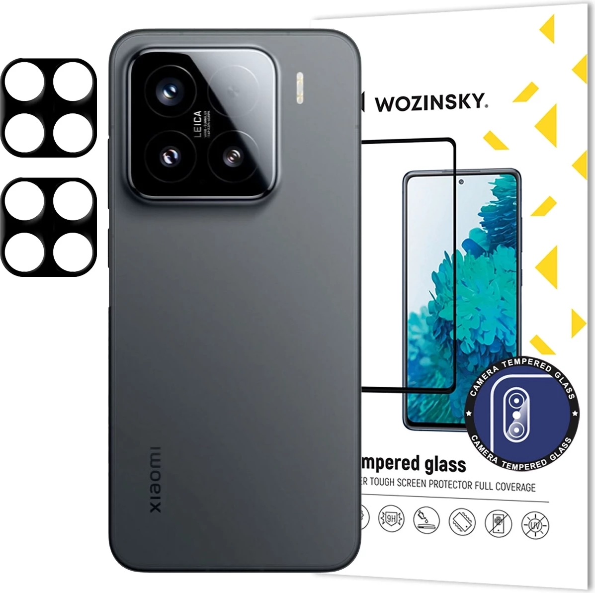 Xham mbrojtës kamerë Wozinsky për Xiaomi Redmi Note 14 Pro 4G, 2 copë, transparent