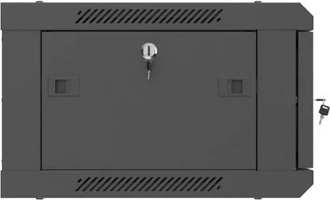 Kabinet rack për mur 19\" Lanberg WF01-6404-00B 4U 600x450, i zi, flat pack
