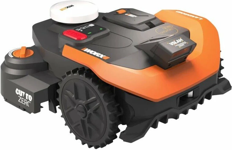 Robot kositës bari Worx Landroid Vision Cloud L3000, 3000 m², 20V 5Ah, 22 cm, portokalli/zi