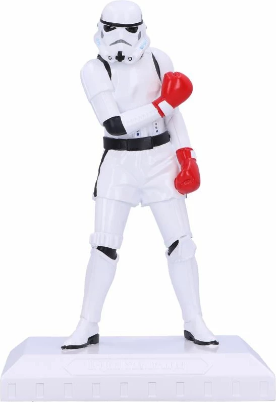 Figurinë koleksionuese NEMESIS NOW Stormtrooper "The Greatest" 18 cm, e bardhë me doreza të kuqe
