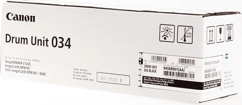 Njësi drum, Canon, 034 (9458B001), rendiment 32500 faqe, standard, e zezë