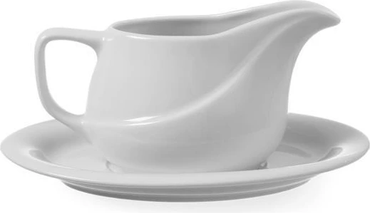 Pjatë nënfilxhani, Fine Dine Gourmet, 200x155 mm, porcelan, e bardhë