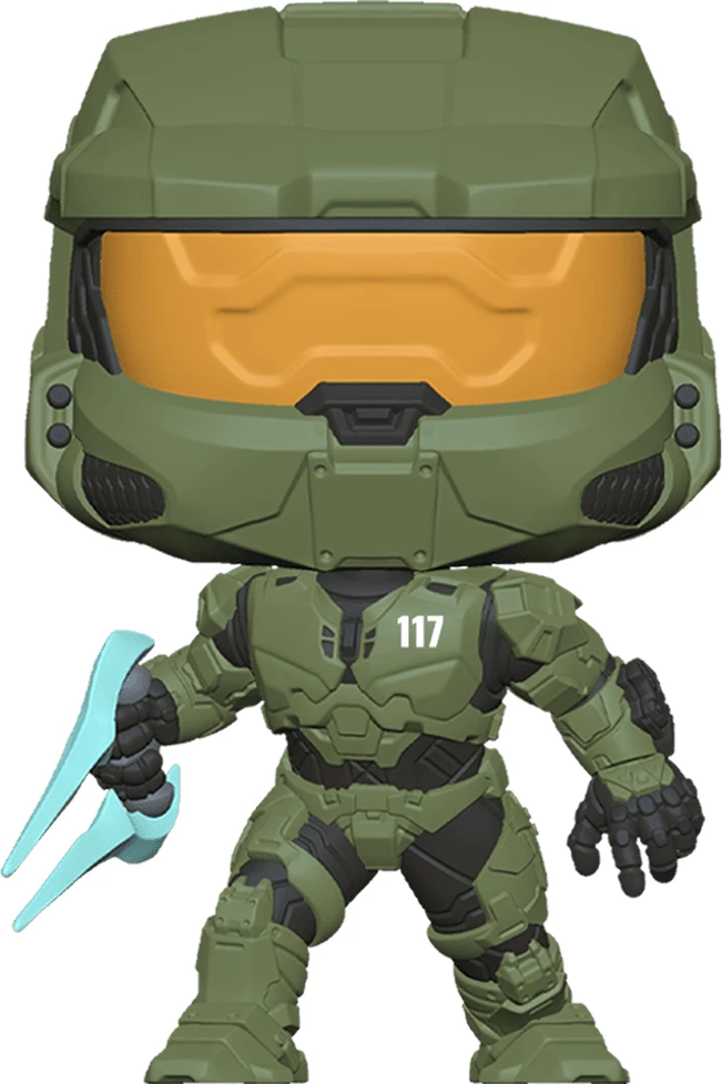 Figurë koleksionuese Funko Pop Jumbo Halo Infinite Master Chief, e gjelbër