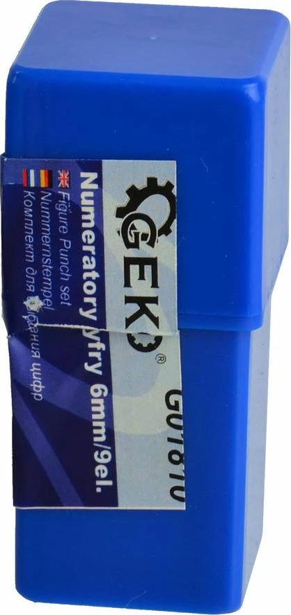 Set punçonash numerike Geko G01810, 6 mm, 9 copë