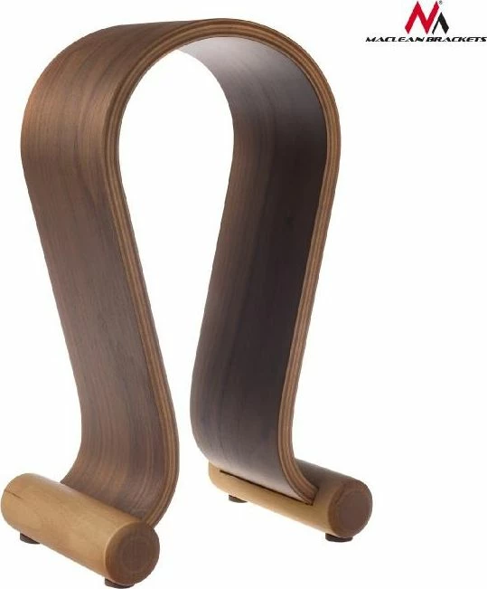 Mbajtëse për kufje Maclean MC-815W, dru arre, 257 mm, kafe