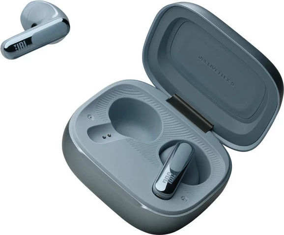 Kufje JBL Live Flex 3, wireless ANC, 50h bateri, Smart Charging Case me ekran, blu