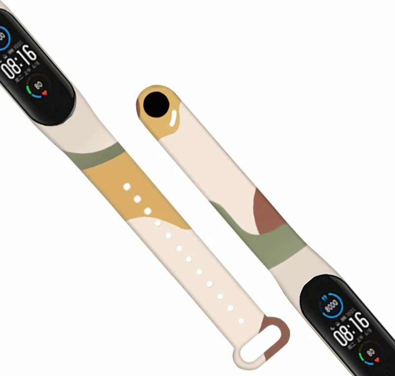 Rrip silikoni Hurtel Strap Moro për Xiaomi Mi Band 5/6, kamuflazh, shumëngjyrësh