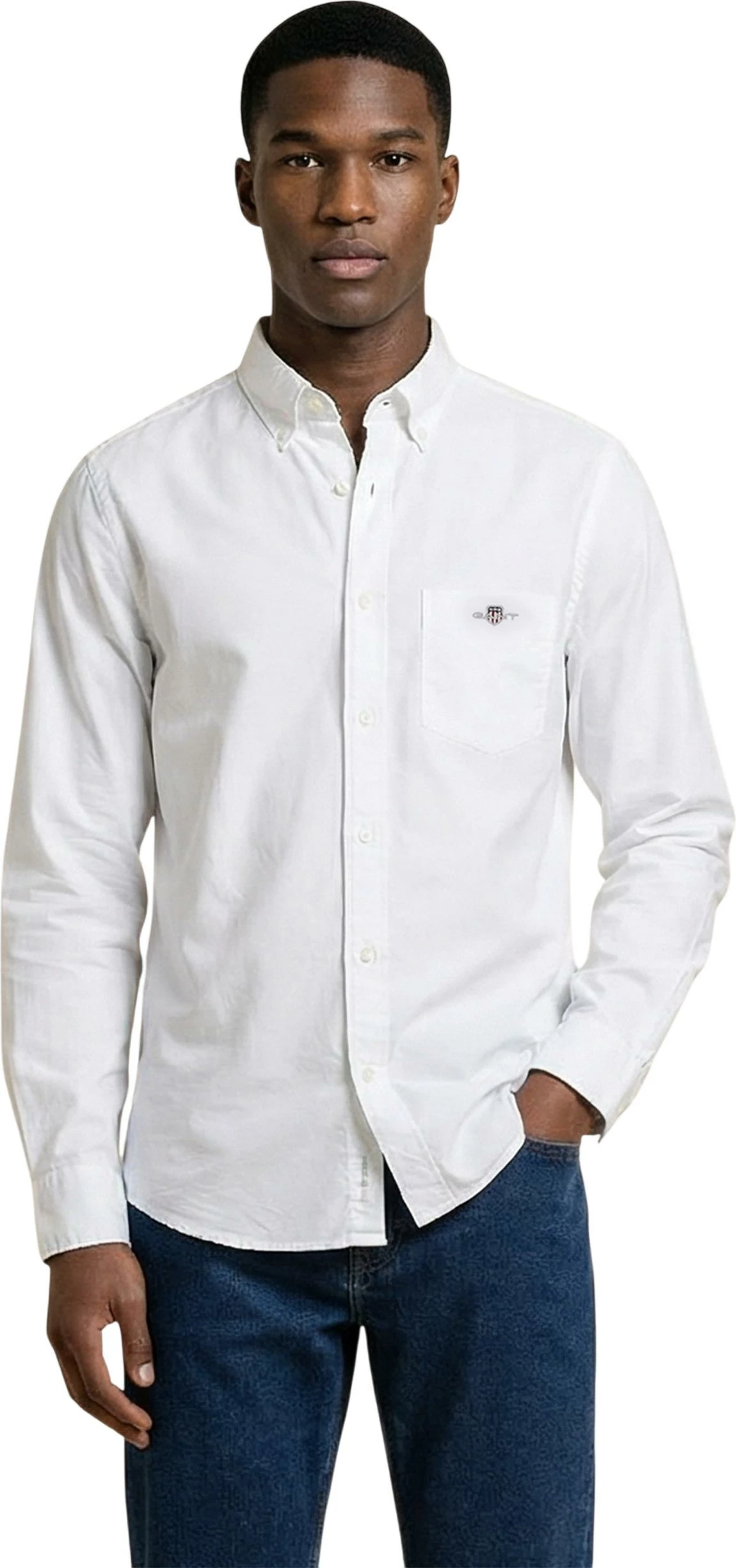 Këmishë për meshkuj Gant REG Classic Poplin 2601.3000100, e bardhë