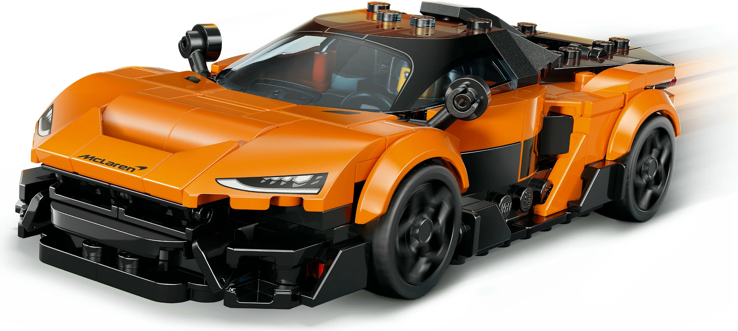 Set ndërtimi LEGO Speed Champions McLaren W1 77257, 287 copë, 9+, portokalli/zi