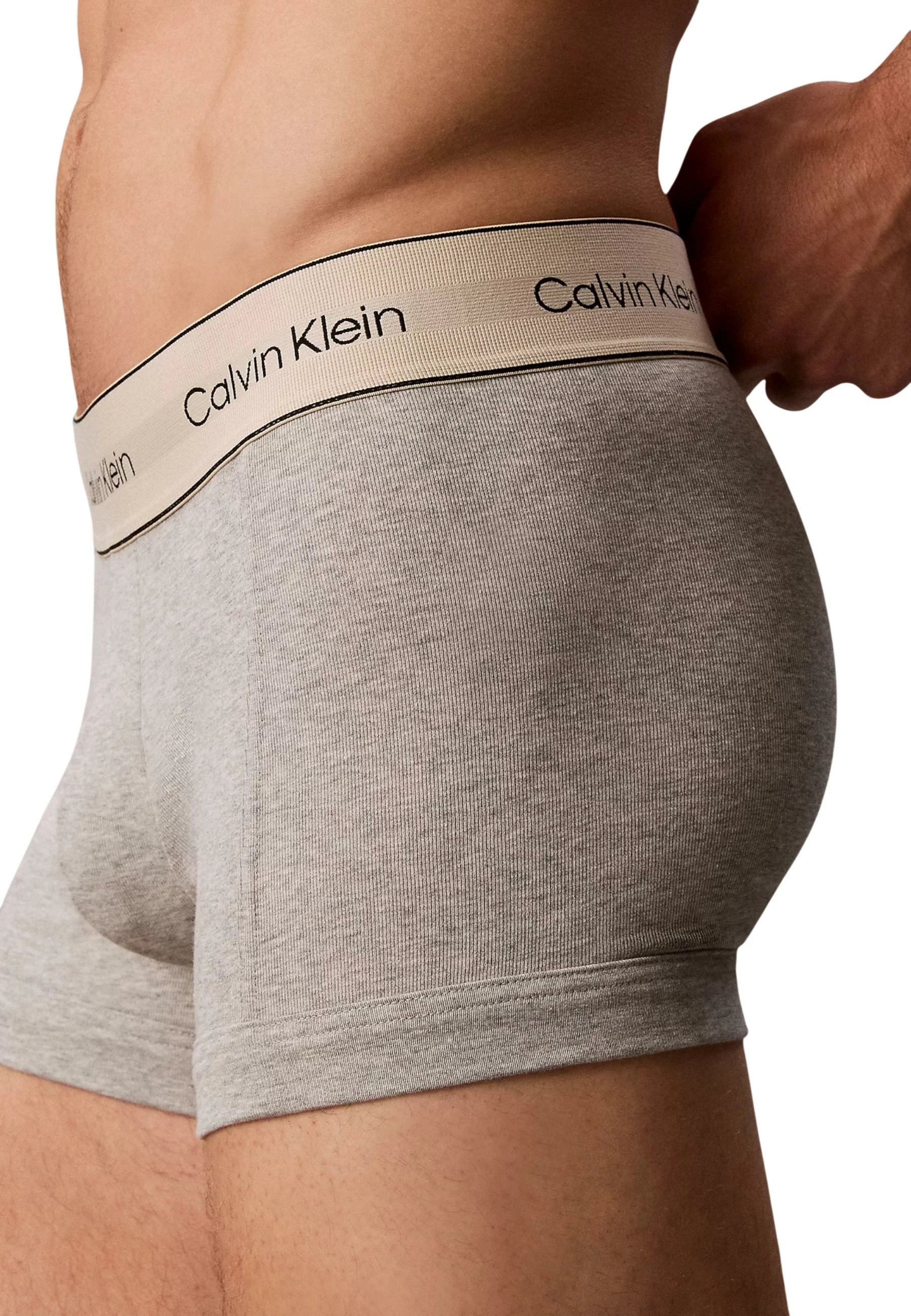 Të brendshme trunk për meshkuj Calvin Klein Underwear TRUNK 3PK LV00NB4446, zi-gri [Madhësia: S]