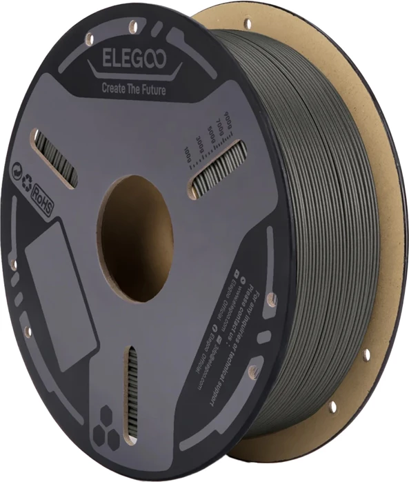 Filament për printer 3D Elegoo PETG-CF 50.203.0648, Gri