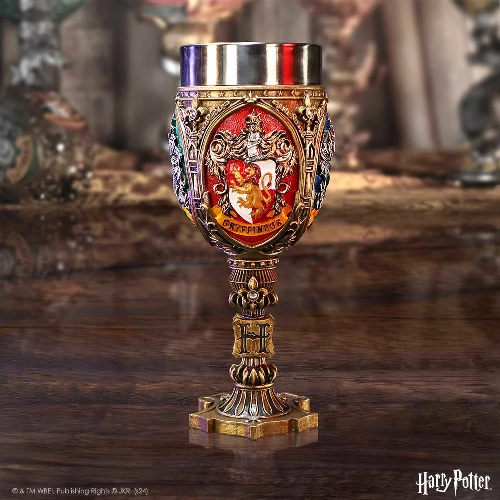 Kupë koleksionuese NEMESIS NOW Harry Potter Four House, 19.7 cm, me insert çelik inox, në kuti dhurate