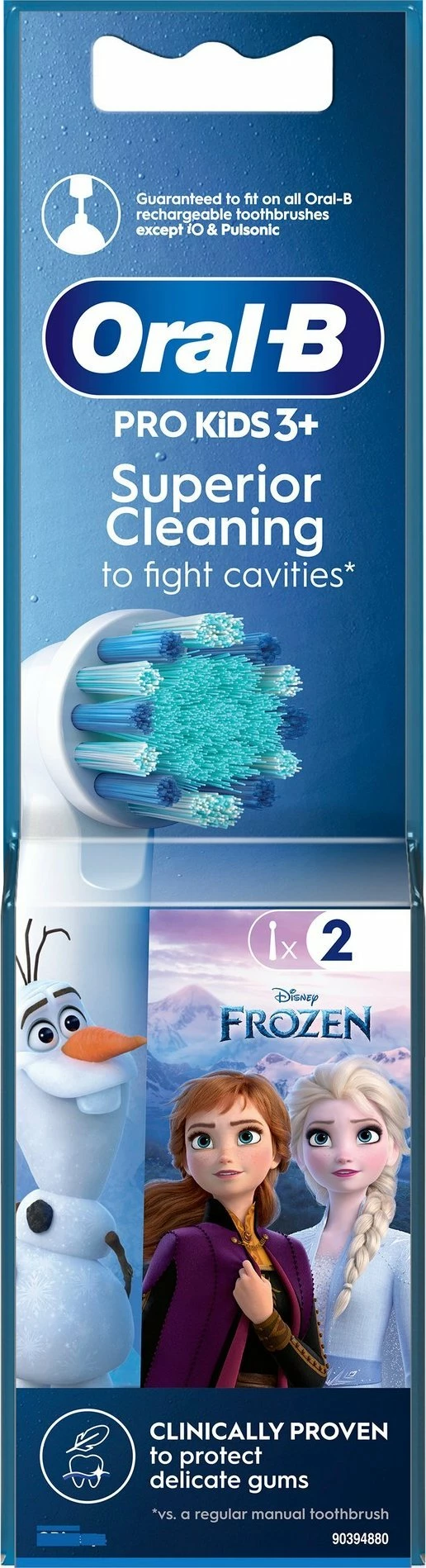 Koka zëvendësuese për furçë elektrike Oral-B Stages Power Kids Frozen EB10-2, 2 copë, rozë