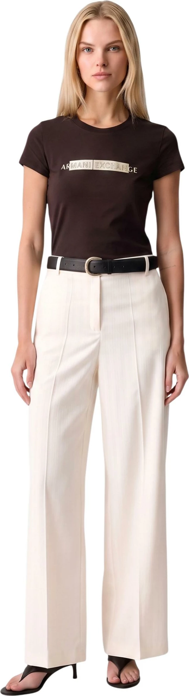 Maicë për femra Armani Exchange XW002811 AF16294, kafe [Madhësia: L]