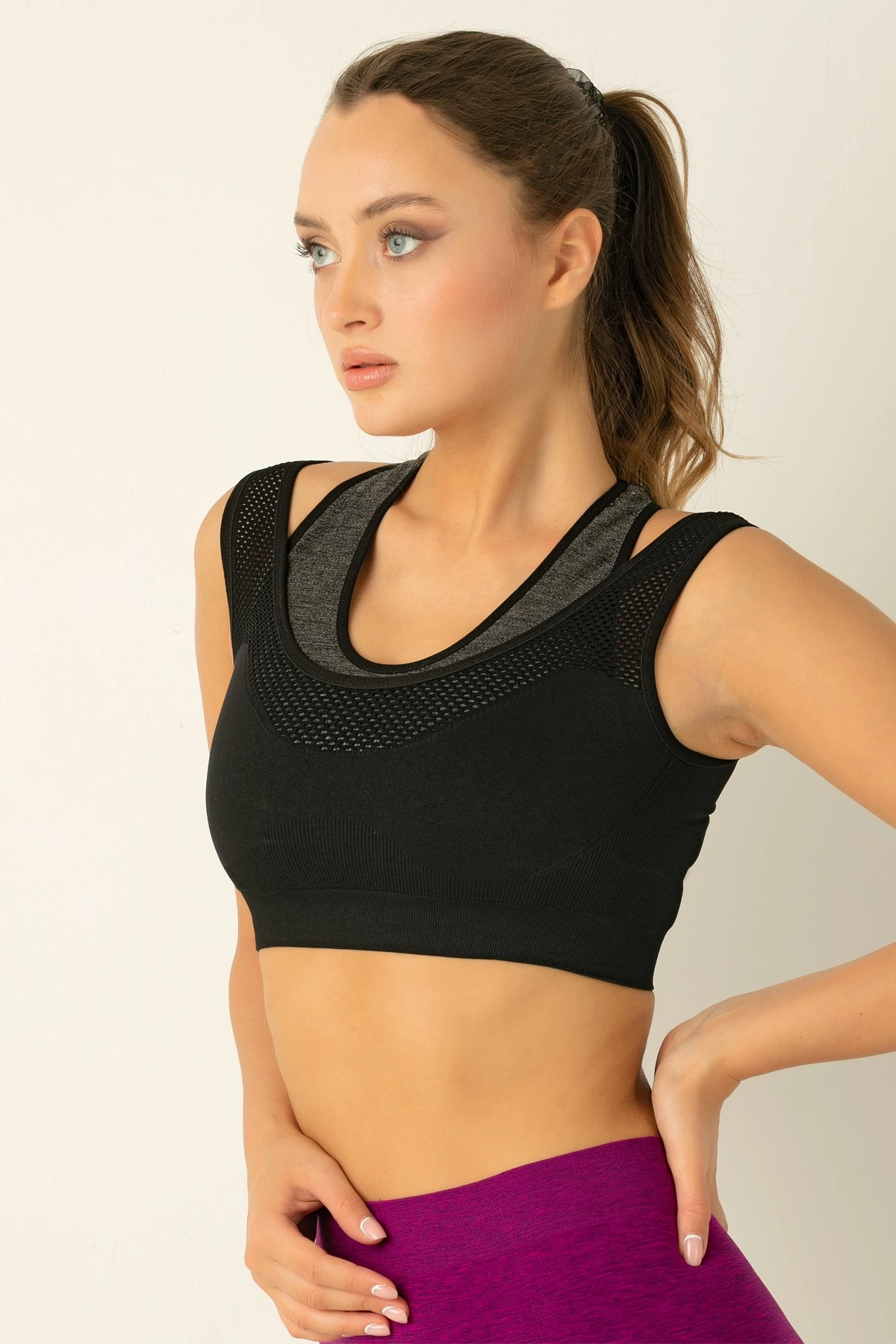 Bustier Jumeon, ngjyrë gri, 001-000159
