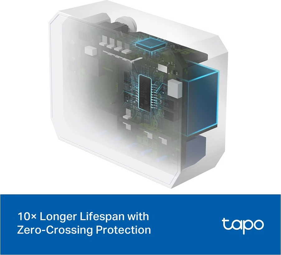 Aktuator switching TP-Link Tapo S110E(UN), 7 kanale, 150 W, 2.4 GHz, i bardhë