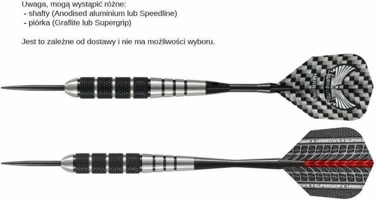 Shigjeta për lojërat rekreative Harrows, të zeza [Pesha: 20 g]