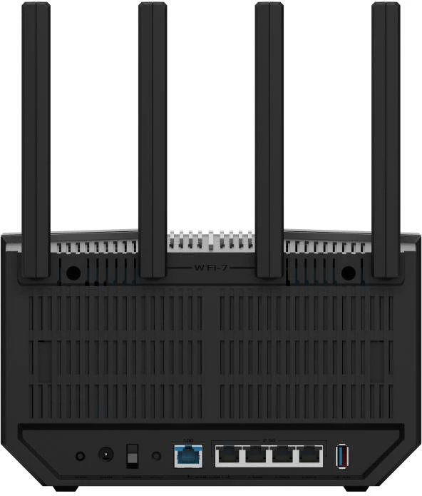 Ruter Wi‑Fi, ASUS RT-BE92U (90IG0950-MO9A0V), Tri-Band Wi‑Fi 7 9300 Mbps, 10G WAN/LAN + 4x 2.5G LAN, AiMesh, e zezë