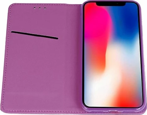 Mbështjellës magnetik me kapak HAVANA MPN 8846 për Samsung Galaxy A80/A805, xhep për kartë, vjollcë