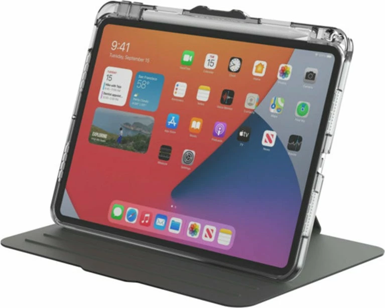 Mbështjellës Targus Versavu Clear Case për iPad Pro 11-inch (M4), TPU, i zi