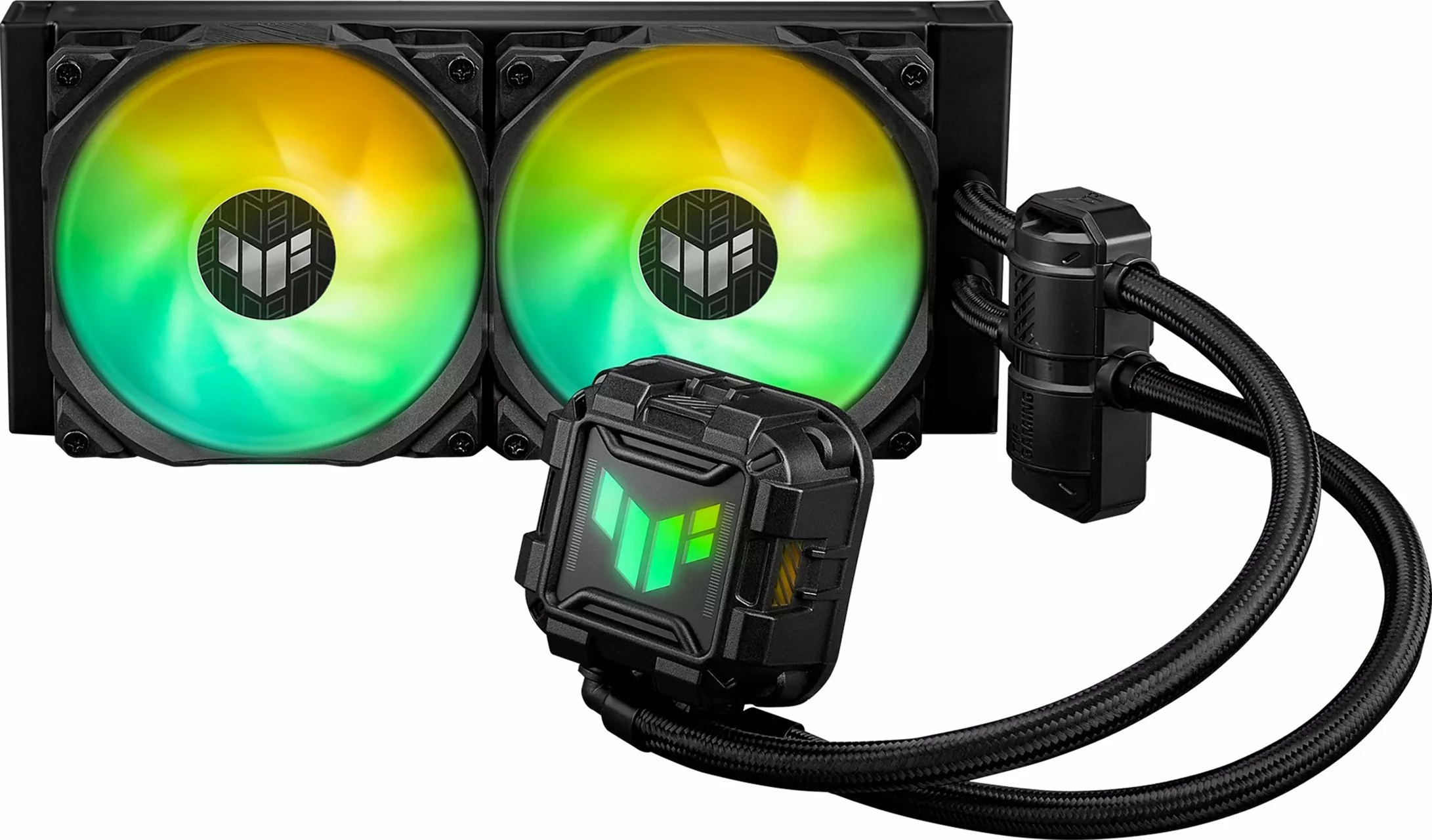 Ftohës uji Asus TUF Gaming LC II 240 ARGB 240mm, 2x120mm PWM, 90RC00U1-M0UAY0, e zezë