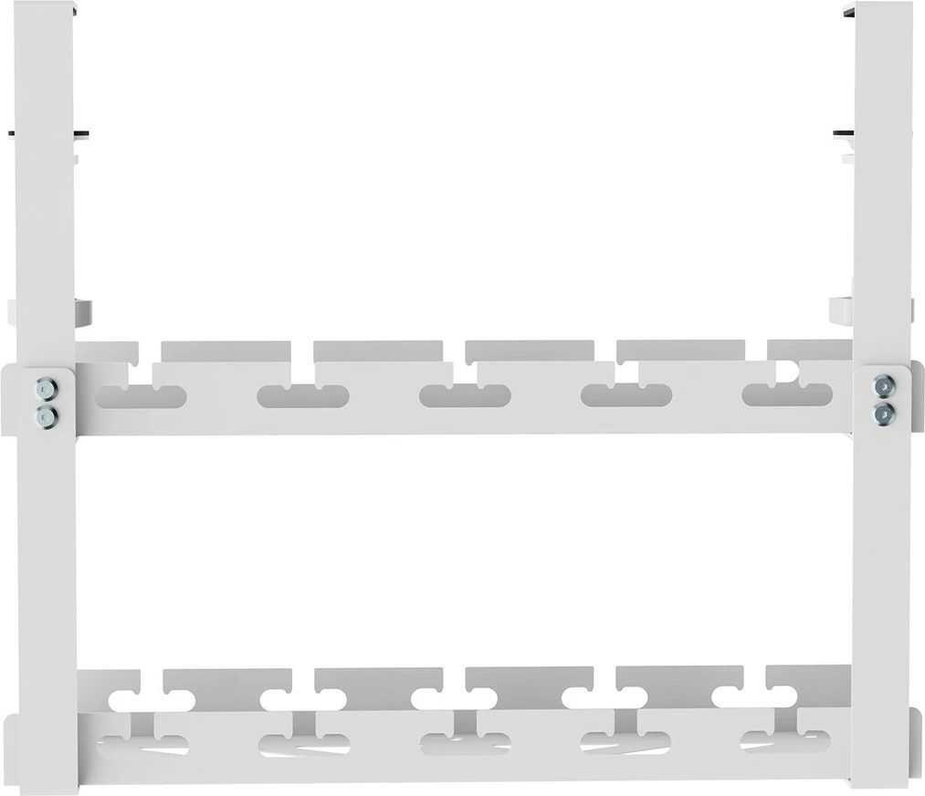Organizues kabllosh nën tavolinë Maclean MC-104 W, 2 nivele, çelik, Bardhë