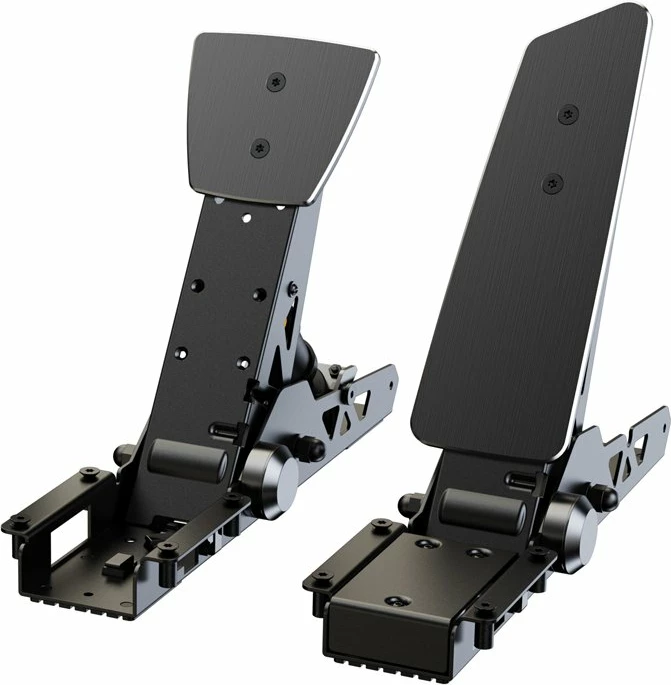 Set pedalesh sim racing MOZA SR-P RS11, USB për PC, sensori presioni 100 kg, 16-bit encoder, 2 pedale (gaz + frena), e zezë/gri