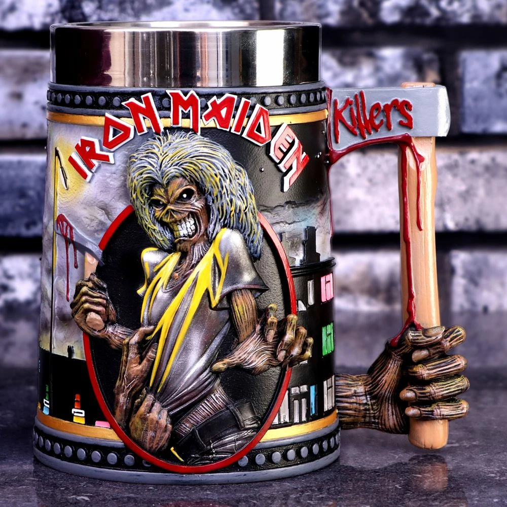 Mug Nemesis Now Iron Maiden Killers, i licencuar zyrtarisht, resin me insert çelik inox