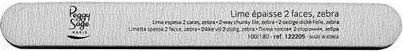 Lima për thonj Peggy Sage 2-Way Giant Nail File Zebra Medium, 1 copë Zebra